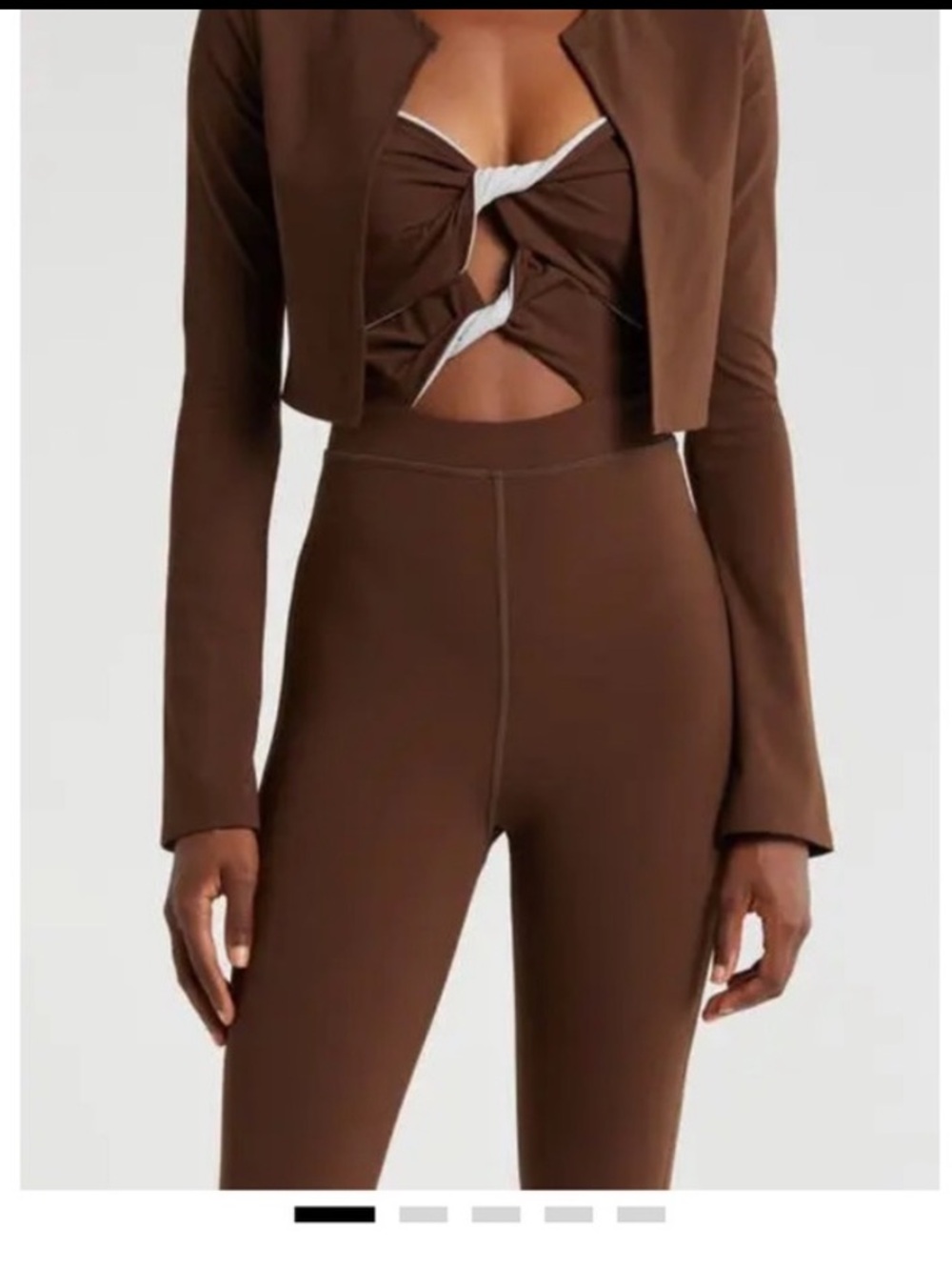 Daughter Lessons - Katy Crop Bolero - Brown